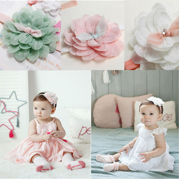 Children's Hair Accessories Cute Kids Baby Girl Toddler Lace Flower Hair Band Headwear Headband Accessories