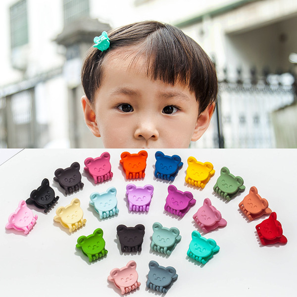 Cute Cartoon Bear Rabbit Hair Clips Colorful Resin Children Barrettes 2018 Fashion Jewelry Plastic Animals Hairpins Wholesale Free Shipping