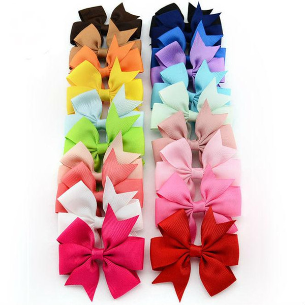 Hairpin Korean 2016 Fashion Cute Hairpins Gig Bow Hair Clip for Women Wholesale Pink/Red/Blue 40colors Hair jewelry