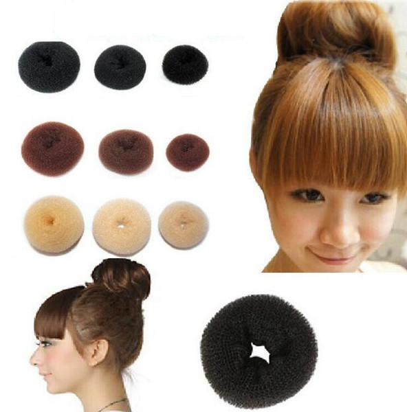 8.5cm Hair Tool Synthetic Donuts Bud Head Band Ball Hair Accessories for Women French Twist French Magic Bun Maker Sweet Hair Band