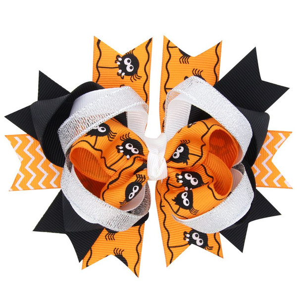 Manual printing butterfly hairpin double hair bow Halloween Halloween decorations in Dunhuang