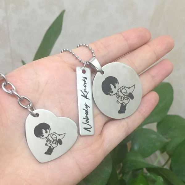 Personalized Stainless Steel Jewelry Handwriting Engraving Necklaces Keychains Key Rings Baby's Gift Children Memory Gift YP4127