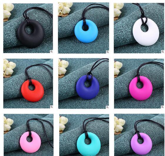 2017 Necklace Baby BPA Free Baby Nursing Jewelry for Mom 100% Food Grade Silicone Teething Pendant Soft Necklace Toys for Chew Free Shipping