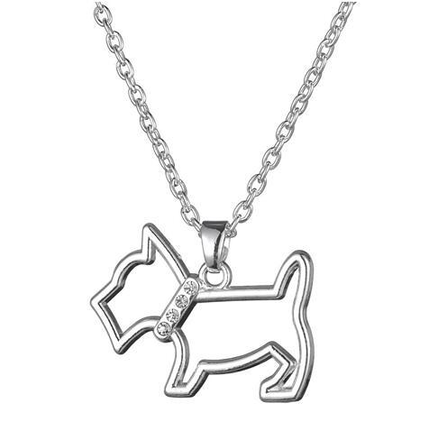 10pcs Cute Dog Shape Animals Crystal Zinc Alloy Antique Silver Plated Link Chain Pendant DIY Necklace