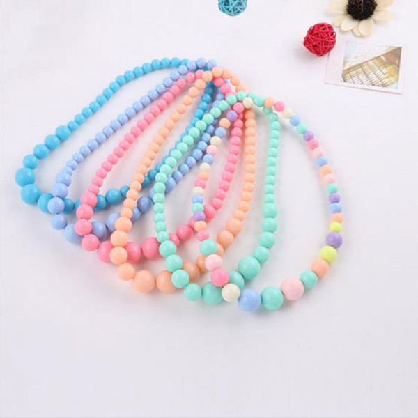 2017 new Korean version of jewelry necklace children's wholesale stalls 2 yuan shop children's necklace spot wholesale