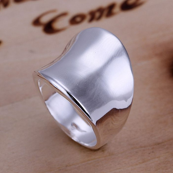 925 jewelry silver plated Ring Fine Fashion Thumb Ring Women&Men Gift Silver Jewelry Finger Rings SMTR052