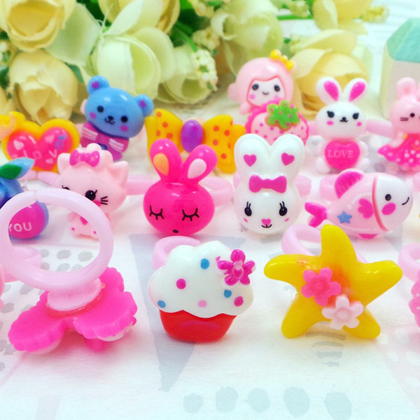 Children Kids Girls Cartoon Hello Kitty Ring lovely animation cartoon child Resin ring jewelry jewellery