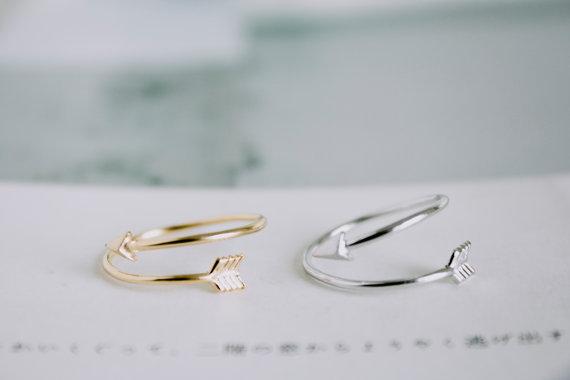 Fashion jewelry cute Arrow finger ring stretch rings for women ladie's knuckle ring wholesale 10pcs lot Free shipping