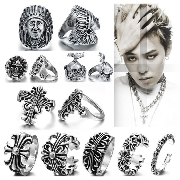 Steel Soldier Punk Personality Ring for Men Stainless Steel Good Detail Animal Jewelry for Men