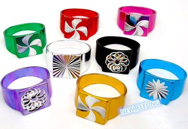 Wholesale 50pcs/lot Fashion mixed Colors Colorful Plated Aluminium Rings mix Size for Children Jewelry Rings Low Price