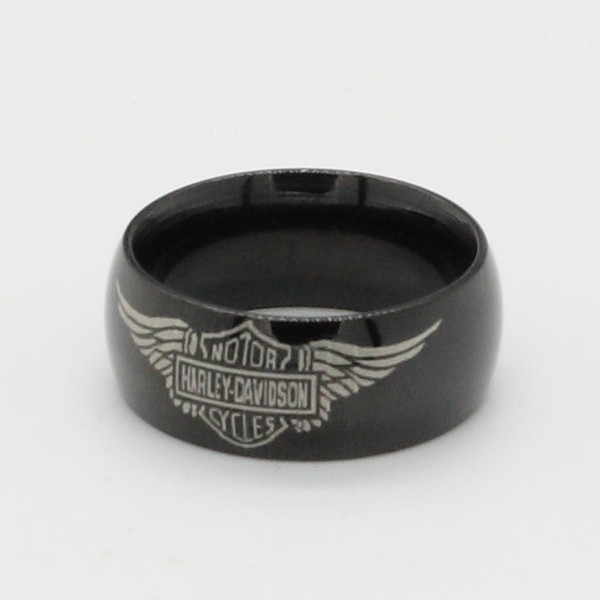 Wholesale hawk wing locomotive ring fashion domineering stainless steel tide finger ring ring