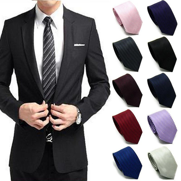 Men Skinny New Classic Jacquard Woven Wedding Hot Party Silk Necktie Tie Slim