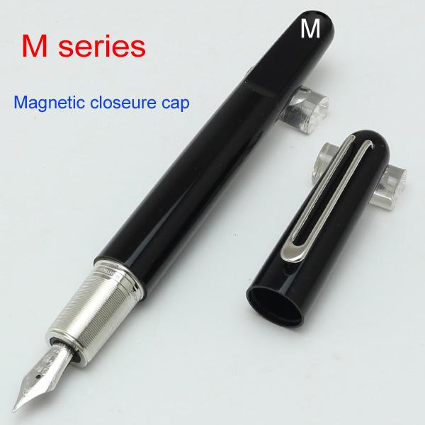 Newson Limited edition 4 colours clip MB black resin Magnetic closure cap fountain/rollerball pen business fashion brand,cufflinks option