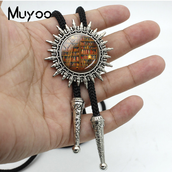 BOLO-0143 New Fashion Vintage So Many Books Bolo Necktie Wholesale I Love Reding Bolo Tie Jewelry for Man