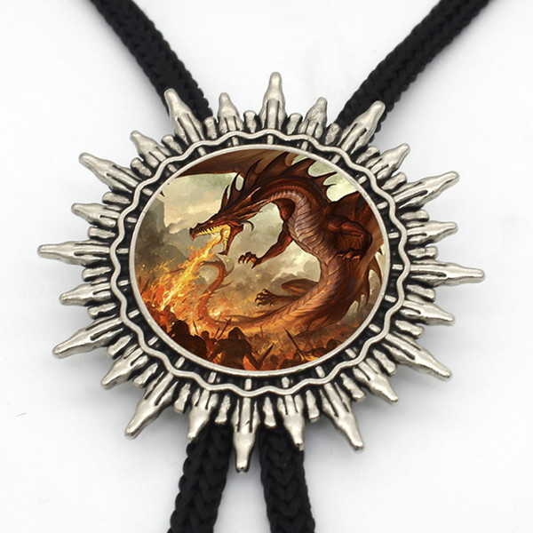 BOLO-0049 New Arrival Snake Dragon Bolo Tie Steampunk Antique Dragon Neck Tie Vintage Jewelry Gift For Women Men