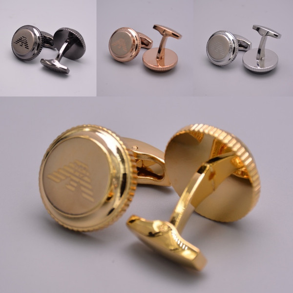 Fashion Jewelry French Shirt Cufflink For Mens Brand Designer Cuff Link Button Male 4 Colors High Quality Luxury Wedding Cufflink