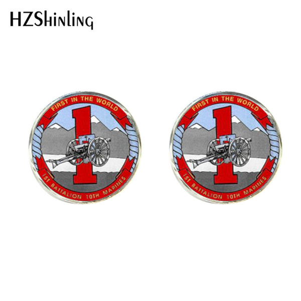 New Marines Tie Clip Air Force Logo Cufflink Silver Clips & Cufflinks Set Handmade Glass Cuff link Gifts Friends CT-0072