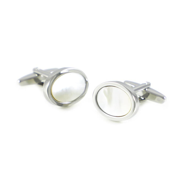 Classic Oval Mother Of Pearl Stone Cuff Links Birthday Gift Cuff Links Wedding