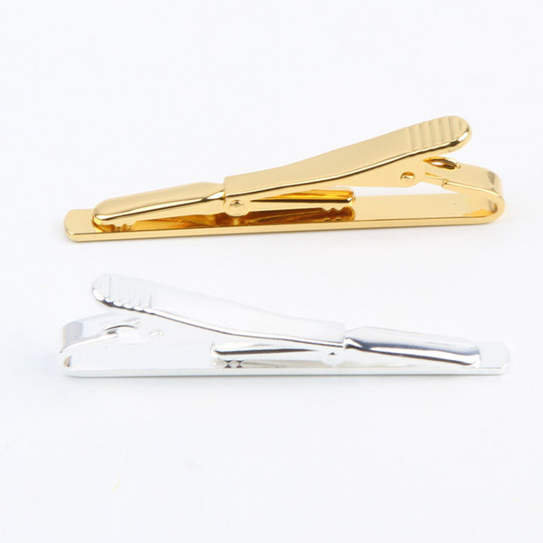 Men Tie Necktie Clip Pin Stickpin Gold&Silver Colors Cufflinks Fashion Accessroies Drop Shipping Tie-020