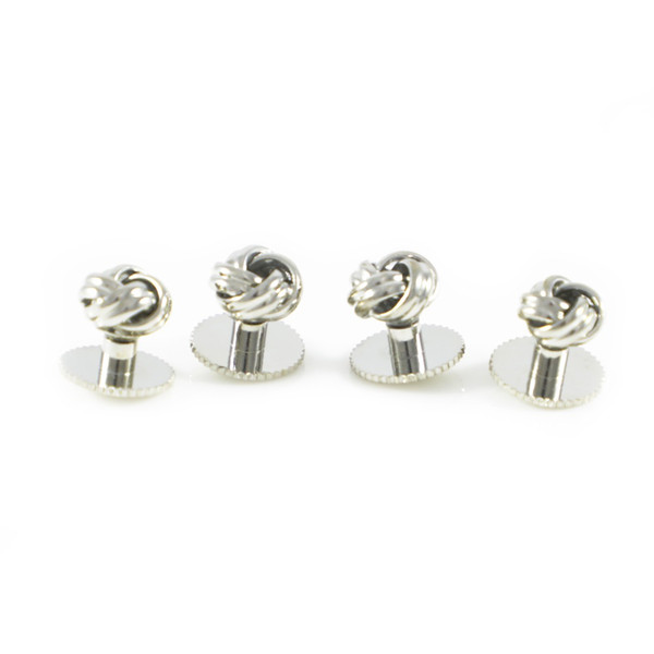 Round Knot Design Dress Shirt Studs Formal Wear Shirt Studs Set (4pcs/6pcs)