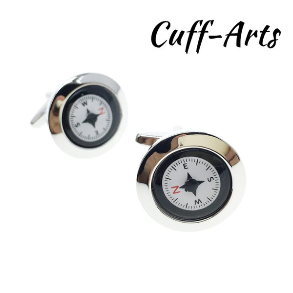 Cufflinks for Men Working Compass Cufflinks Shirt Gemelos Les Boutons De Manchette With Gift Box by Cuffarts C10245