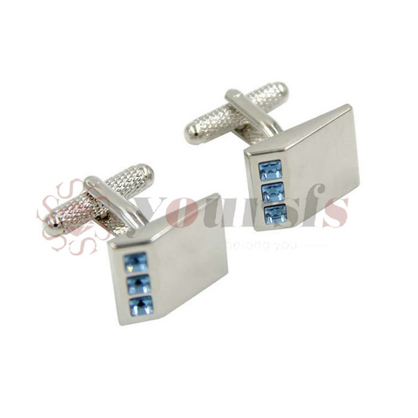 Yoursfs Copper with Gold Plated Crystal Style Cufflink Men's Fashion Jewelry