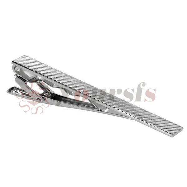 Yoursfs New Simple Metal Silver For Men Wedding Necktie Tie Clasp Clip Gentleman Tie Bar Crystal For Mens Gift