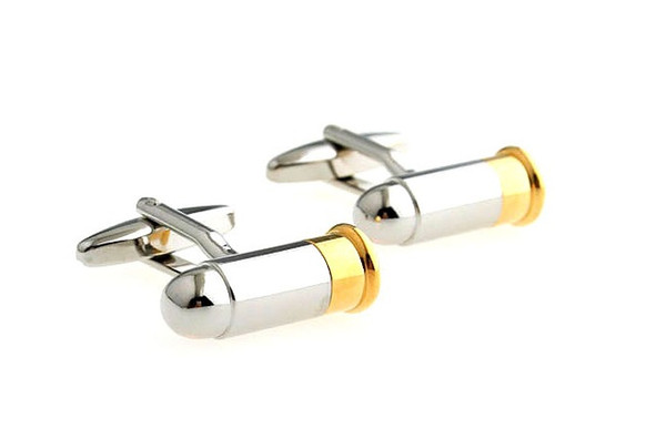 High Quality Unique bullet Cuff Links Enamel Stainless Steel Fashion Business Weddings Cufflinks top grade gift W130