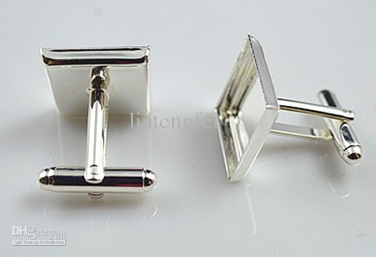 Freeshipping, high quality sterling silver cufflink base, cufflink blank, cufflink size16mm