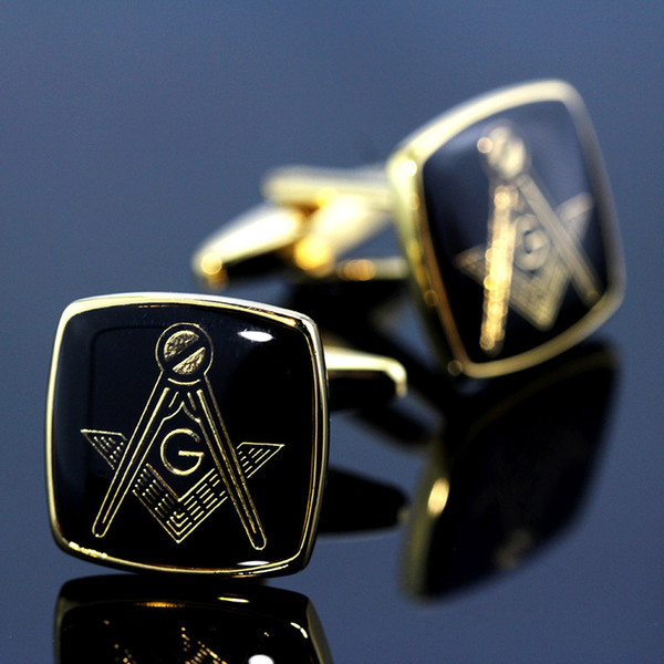 Men's masonic cufflinks for men High quality Hot Gift French shirts cufflinks for meeting bussiness gift to friend