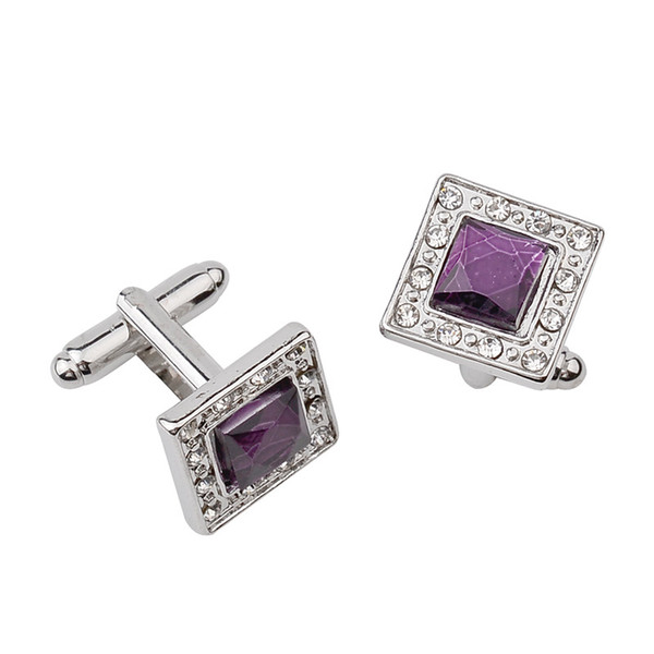 Crystal CuffLinks Diamond square Cufflinks Enamel Cufflinks Cuff Links Franch Shirts Suits Cuff links DROP SHIP