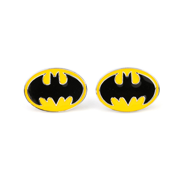 New Movie Jewelry Hot Men Wedding Party Marvel Superhero Batman Cuff links Cuff Link French Men Shirt Brand Cuff Button