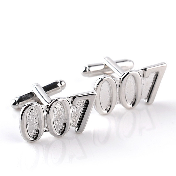 Fashion James Bond Cufflinks For Male Business Suits Shirt Cuff Links Cool 007 Cufflinks For Men Birthday Gift Xmas Gift