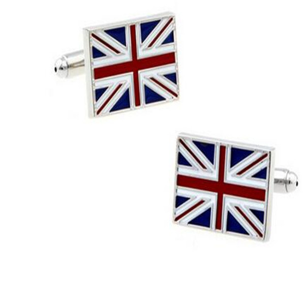 Shirt Cufflinks for Men Flag Shape Jewelry Cufflinks Fun Cuff Links Trend Charm for Patty Wedding Gift DHL Free