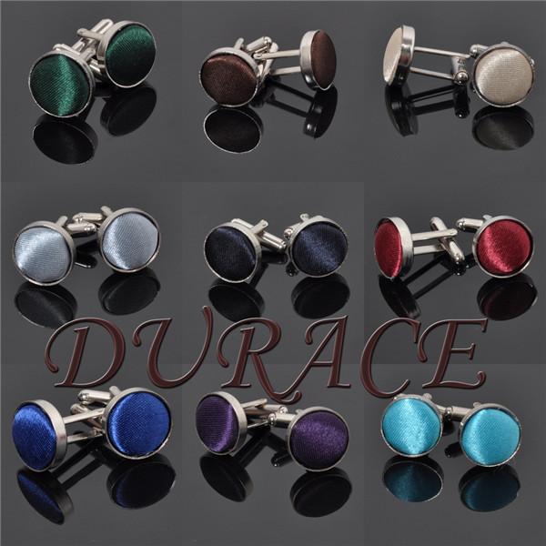 Men's Cufflinks Fashion Jewelry Cloth Metal Buckle For Men Cuff Links Style 26 Colors F498