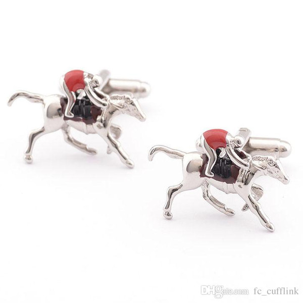 FCWit the new aristocracy Equestrian Horse Racing French shirt cufflinks for men cufflinks Cufflinks deals