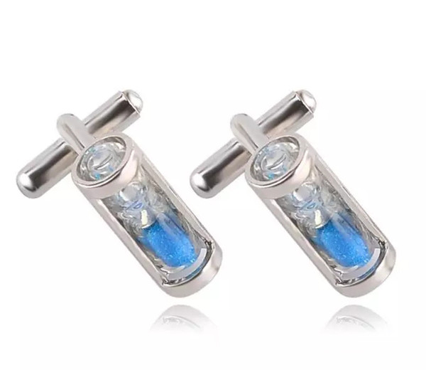 Hot creative trinkets generous wild Men's shirts accessories simple and stylish hourglass cufflinks