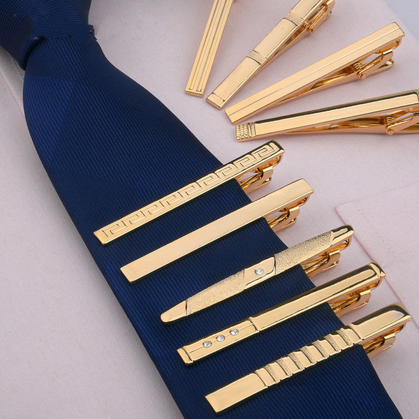 Business Dress Tie Clip for Men Metal Gold Tone Simple Bar Clasp Practical Necktie Clasp Tie 
8000
Clasp Clamp Pin Wedding Lavalier