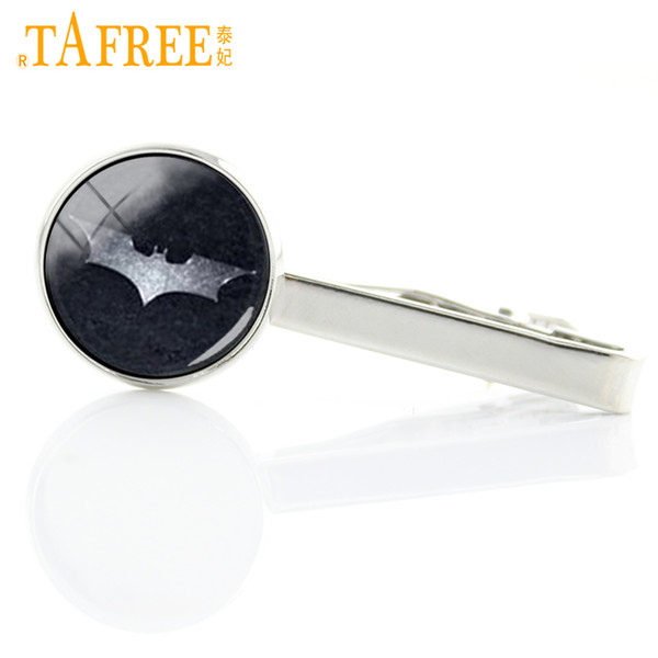 TAFREE Superhero Bat mens Formal Wear Necktie Clip Exquisite Man's shirt tie pin vintage fashion movie breaking bad jewelry T166