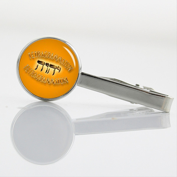 Jehovah's witnesses gift tie pin god Jesus tetragrammaton symbol Religious Tie Clip yin yang Taosim Buddhism yoga jewelry T680