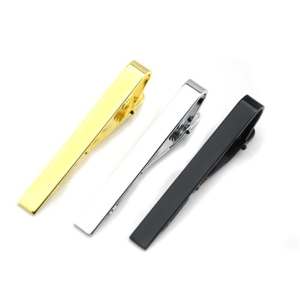 Glaze Silver Gold Black Tie Clips Business Suits Shirt Necktie Tie Bar Clasps Fashion Jewelry for Men Drop Ship 070014