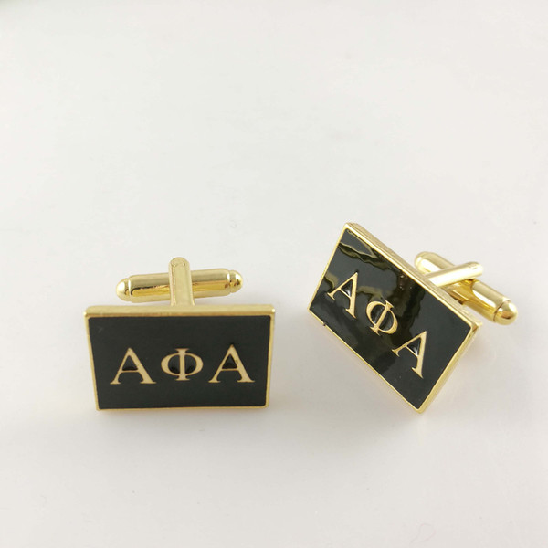 cufflinks 1pair Free shipping Alpha phi Alpha Fraternity custom Jewelry