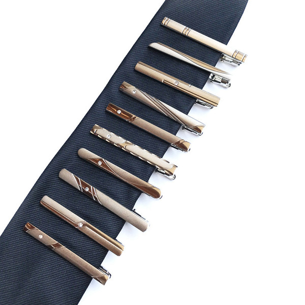 Men Business Tie Clip Metal Clamp Jewelry For Business Man Suit Necktie Tie Clip Wedding Party Accessories WWA234