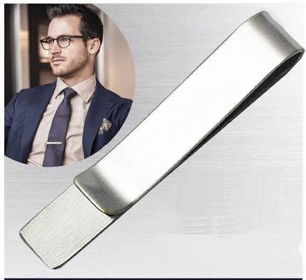 Hot Different Colors Gentleman Stainless Steel Tie Clips for Shirts 55x8x0.8mm