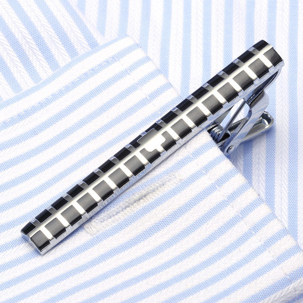 1 pcs Fashion Style Tie Clip For Men Metal Silver Gold Tone Simple Bar Clasp Practical Necktie Clasp Hot sale