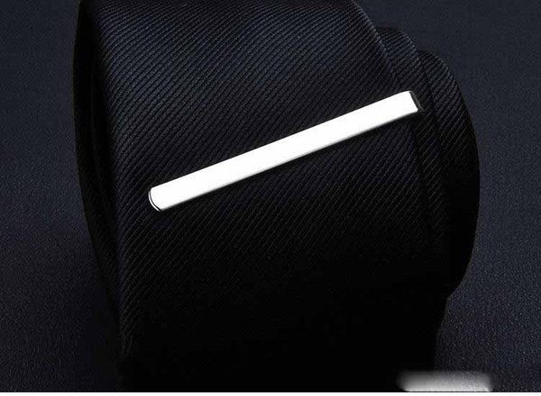 Fashion Design Simple Tie Clips Gold Silver Tie Bars Necktie Clips Business wedding Formal Decoration 3 colors