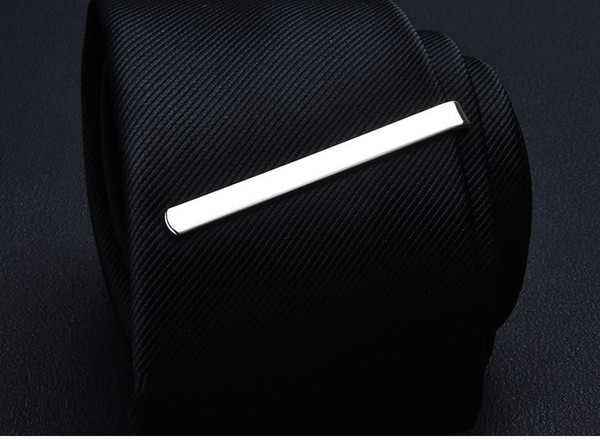 Fashion Design Simple Tie Clips Gold Silver Tie Bars Necktie Clips Business wedding Formal Decoration 3 colors