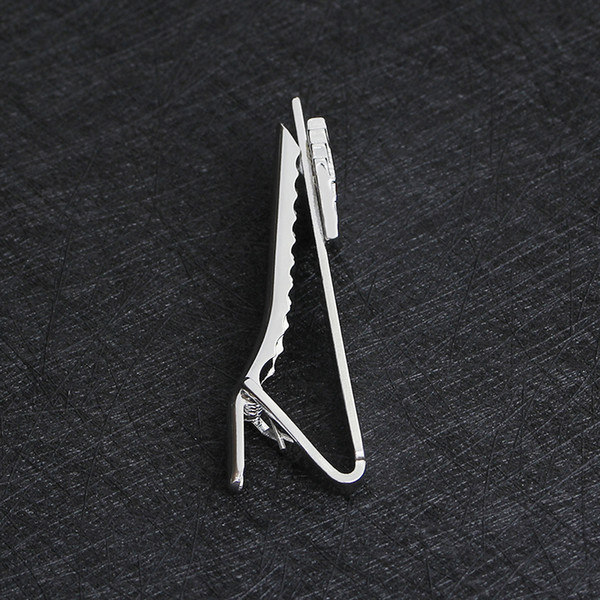 Metal Silver Tie Clip For Men Wedding Necktie poker Clasp Clip Gentleman Tie Bar Crystal Tie Pin For Mens Gift