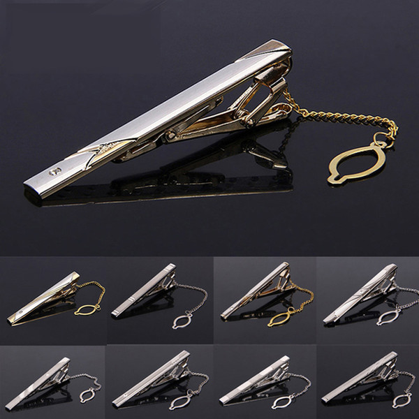 1 Pc New Arrival Alloy Metal Silver Simple Necktie Tie Pin Bar Clasp Clip Clamp Pin Accessories Wholesale