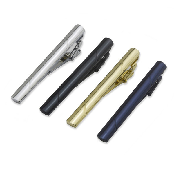 Simple Groove Twill Tie Clips Business Suits Shirt Necktie Tie Bar Clasps Fashion Jewelry for Men Will and Sandy Drop Ship 0700234